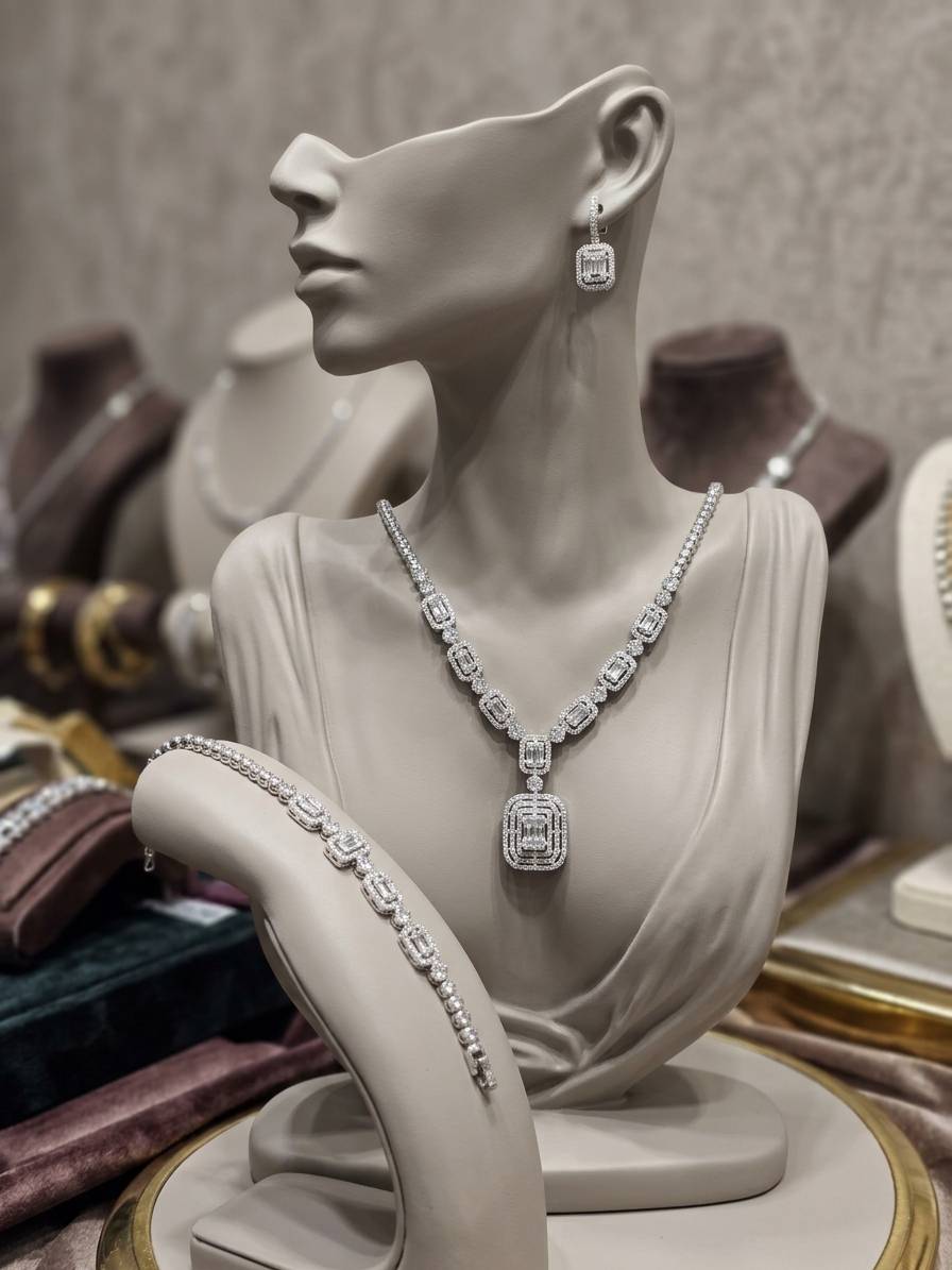 ست سرویس طرح نقره زنانه