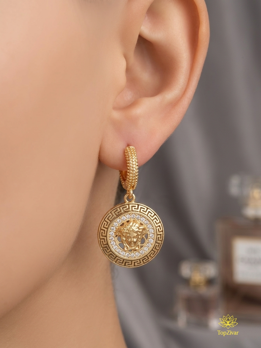 گوشواره ورساجه سیاه قلم